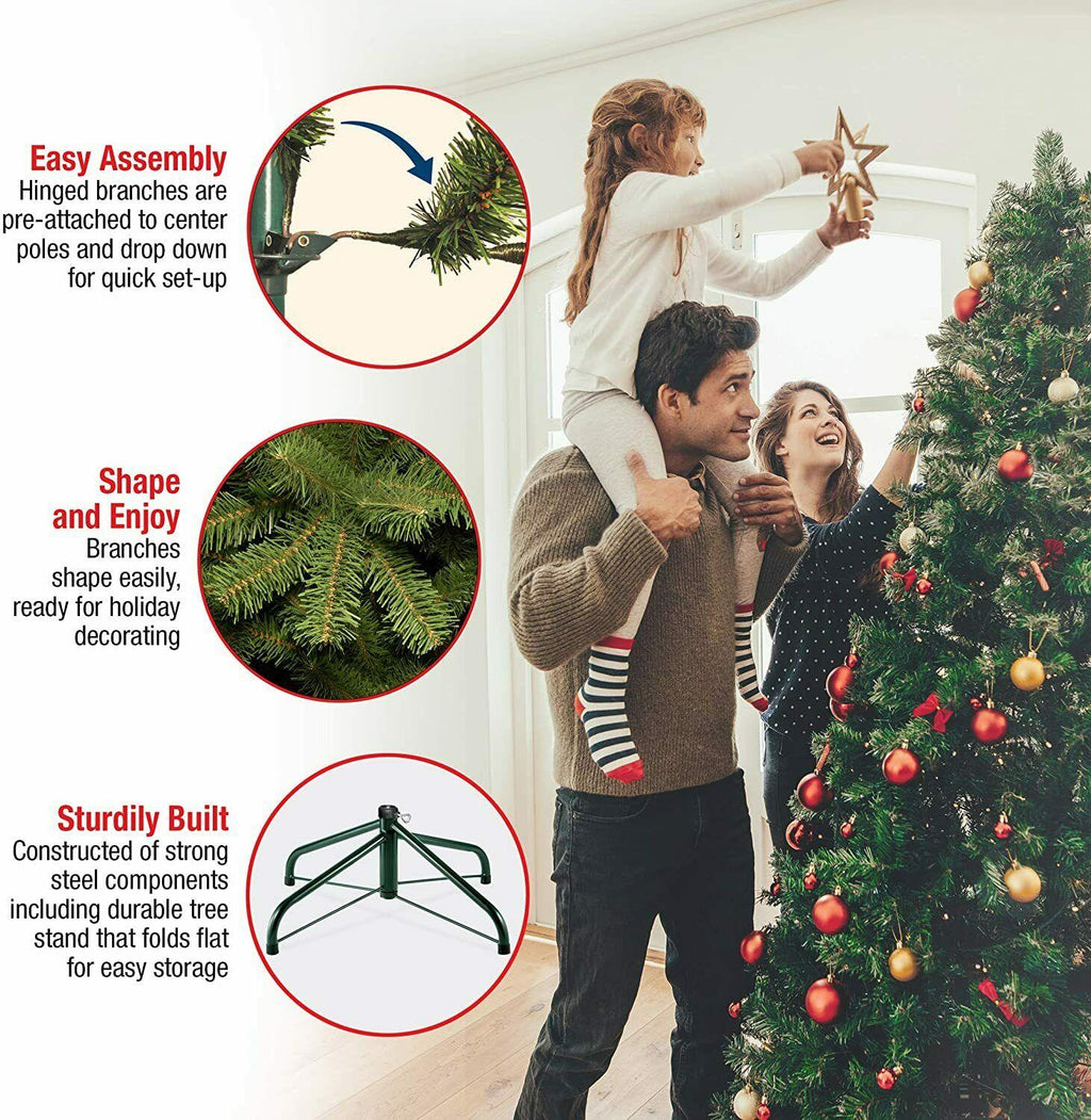 National Tree Company Pre-lit Artificial Christmas Tree | Includes Pre-strung Wh