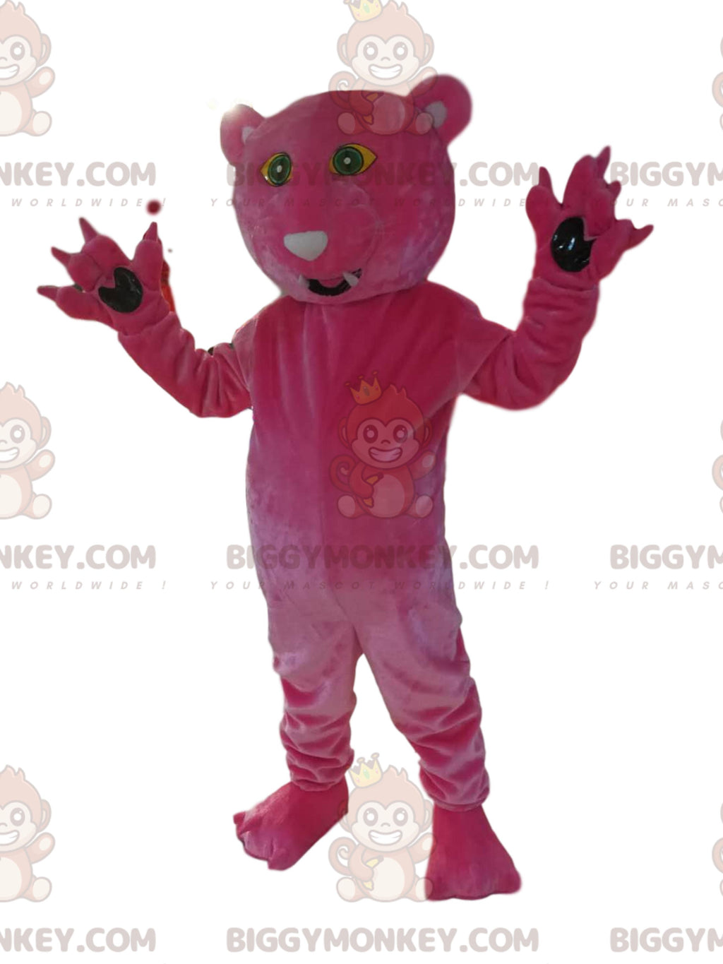 Fuchsia Panther BIGGYMONKEYMascot Costume. panther costume