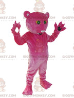 Fuchsia Panther BIGGYMONKEYMascot Costume. panther costume