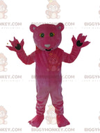Fuchsia Panther BIGGYMONKEYMascot Costume. panther costume
