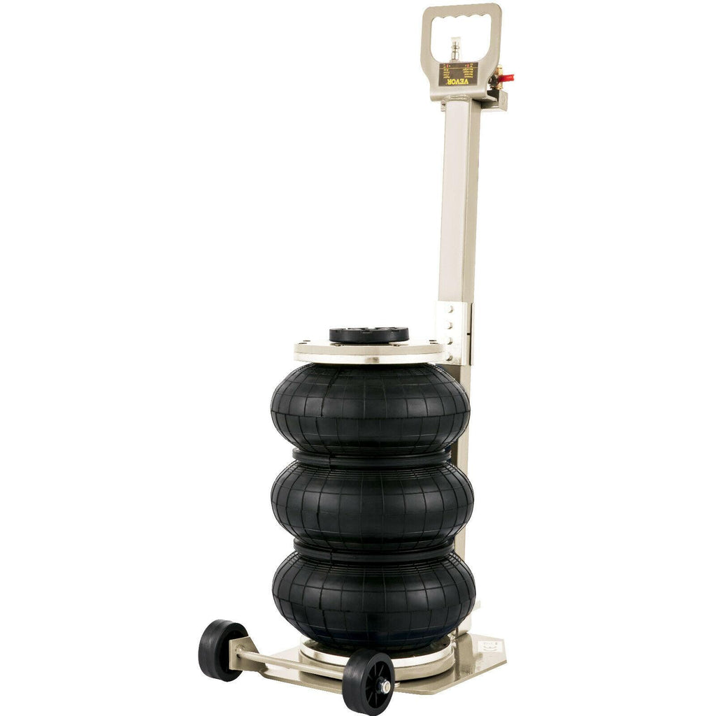 Triple Air Bag Jack Pneumatic Jack 6600lbs  Lift 3T Heavy Duty White