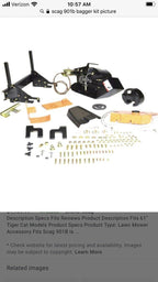 NEW SCAG 901B BAGGER INSTALL KIT FOR TIGER CAT 61" 61GC-STC BAGGER INSTALL KIT