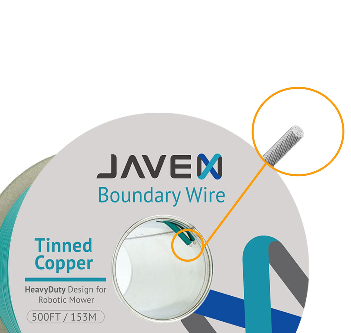 Robotic Mower Boundary Wire Cable- Tinned Copper Heavy Duty Universal for , Husqvarvna, and Other Lawn er s Installation Kit [3.4mm, 24x0.25mm] Green, 153M/500FT
