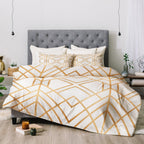Elisabeth Fredriksson Golden Geo Comforter by Deny s