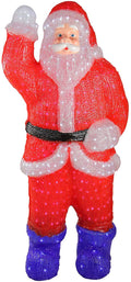 Northlight 3.75' Red and Blue Lighted Commercial Grade Santa Claus Outdoor Christmas Decor