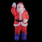 Northlight 3.75' Red and Blue Lighted Commercial Grade Santa Claus Outdoor Christmas Decor