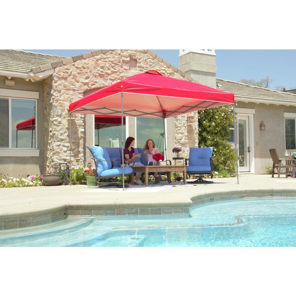 10 ft. x 10 ft. Red Instant Canopy Pop Up Tent