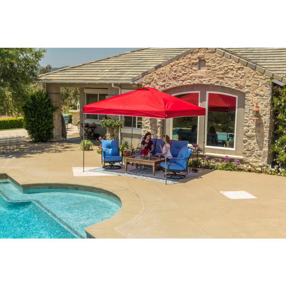 10 ft. x 10 ft. Red Instant Canopy Pop Up Tent