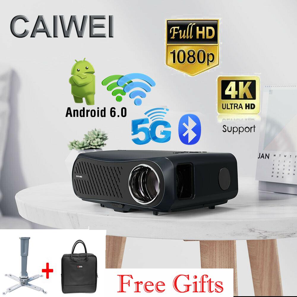 8500lumen fhd projector android 5g wifi led 4k home video tv true 1080p zoom vga