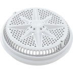 PENTAIR POOL PRODUCTS Main Drain Grate, PentStarGuard, 8", 112gpm, Wht, qty 2, Long Ring