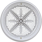 PENTAIR POOL PRODUCTS Main Drain Grate, PentStarGuard, 8", 112gpm, Wht, qty 2, Long Ring