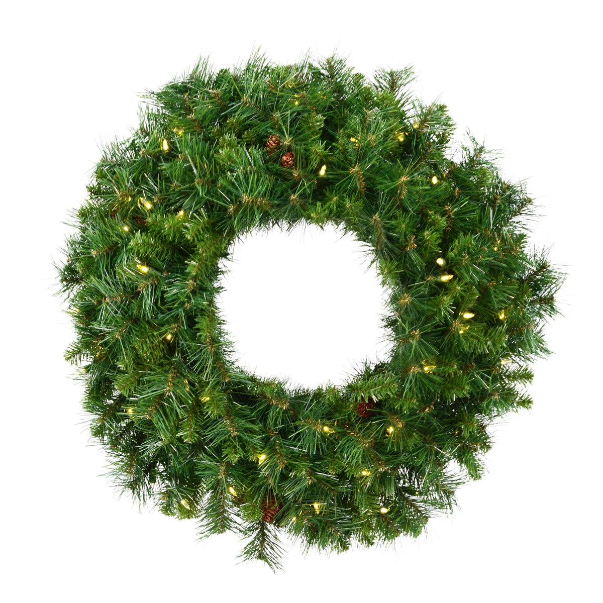 Cheyenne Pine Prelit Wreath