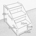 ZWJ-Pet Stairs Pet Dog Stair Climbing Stairs Pet Park Stairs Pet Daily Necessities Pet Stairs