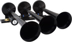 Vixen Horns Train Horn Kit for Trucks/Car/Semi. Complete Onboard System- 150psi Air Compressor, 1.5 Gallon Tank, 3 Trumpets. Super Loud dB. Fits Vehicles like Pickup/Jeep/RV/SUV 12v VXO8530/3118B