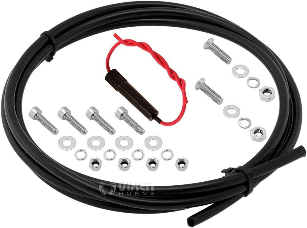 Vixen Horns Train Horn Kit for Trucks/Car/Semi. Complete Onboard System- 150psi Air Compressor, 1.5 Gallon Tank, 3 Trumpets. Super Loud dB. Fits Vehicles like Pickup/Jeep/RV/SUV 12v VXO8530/3118B