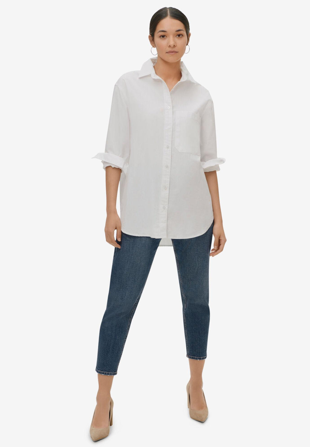 oversized shirt with chest pocket