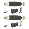 122 in. x 27 in. Green Inflatable Hydro Force Wave EdPaddle Board (2-Pack)