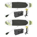 122 in. x 27 in. Green Inflatable Hydro Force Wave EdPaddle Board (2-Pack)