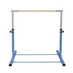 Ainfox Adjustable Gymnastics Horizontal Bars Fitness Gymnastics Training Kip Bar- Height Adjustable for Home閿涘╫t Include Gym Mat閿涘湐lue閿