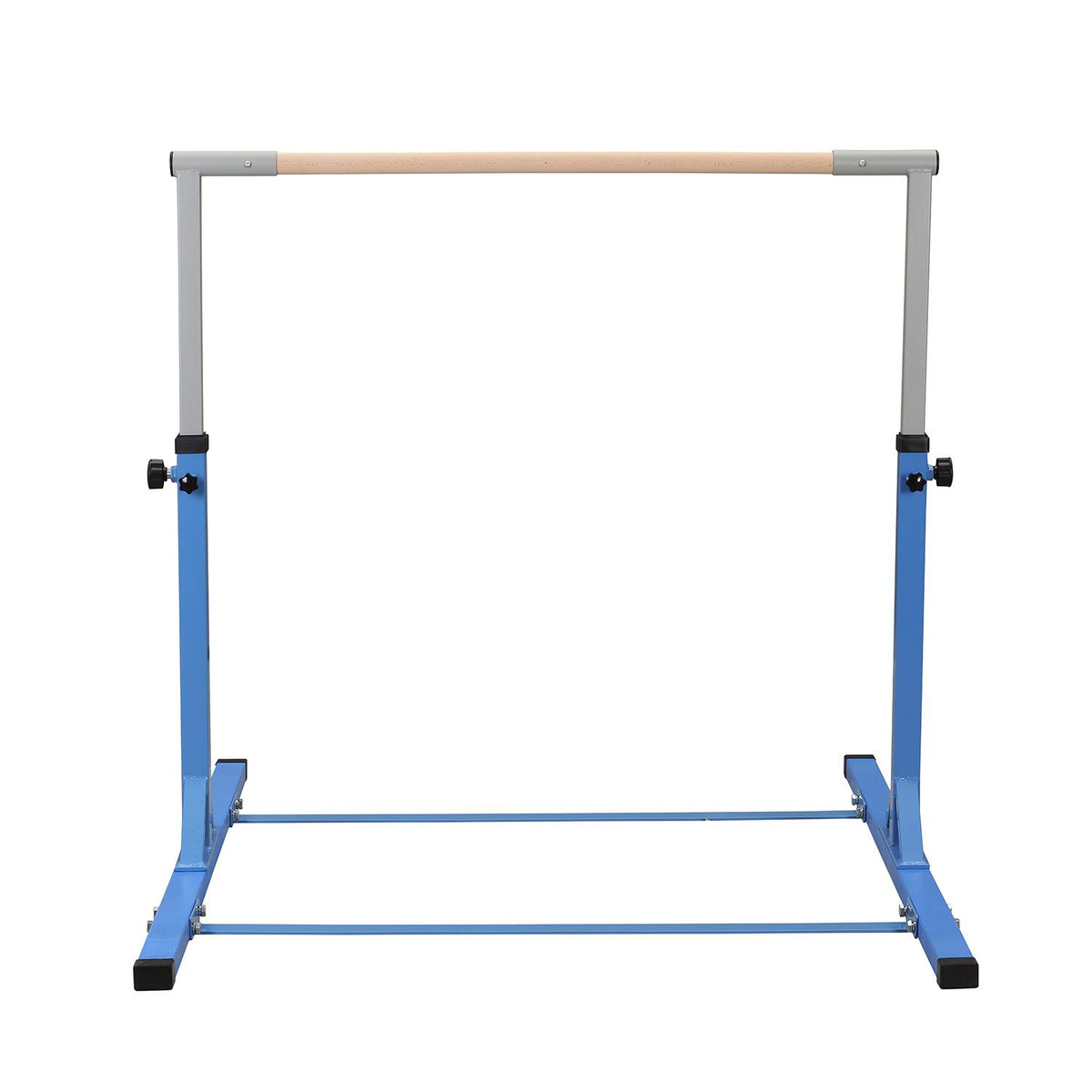 Ainfox Adjustable Gymnastics Horizontal Bars Fitness Gymnastics Training Kip Bar- Height Adjustable for Home閿涘╫t Include Gym Mat閿涘湐lue閿