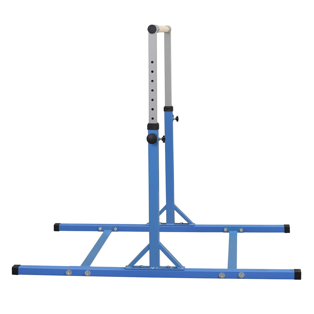 Ainfox Adjustable Gymnastics Horizontal Bars Fitness Gymnastics Training Kip Bar- Height Adjustable for Home閿涘╫t Include Gym Mat閿涘湐lue閿