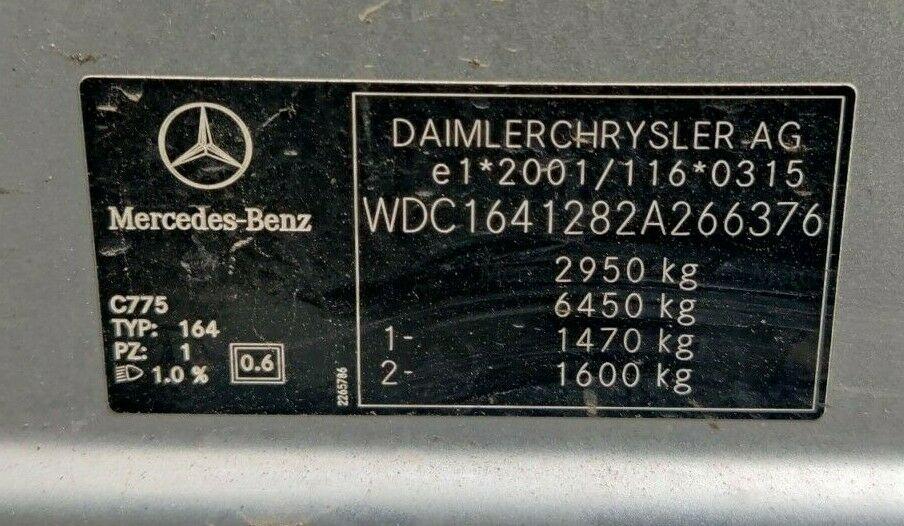 MERCEDES ML GL 420CDI 4.0 V8 JACK & WHEEL SPANNER TOOL SET  A1648991014