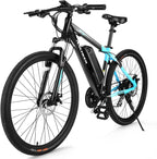 ANCHEER 350/500W Electric Bike 27.5'' Adults Electric Commuter Bike/Electric Mountain Bike, 36/48V Ebike with Removable 10/10.4Ah Battery, Professional 21/24 Speed Gears