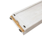 40 in. L White Wooden Trapezoid "Farm Fresh" Christmas Tree Collar (KD)