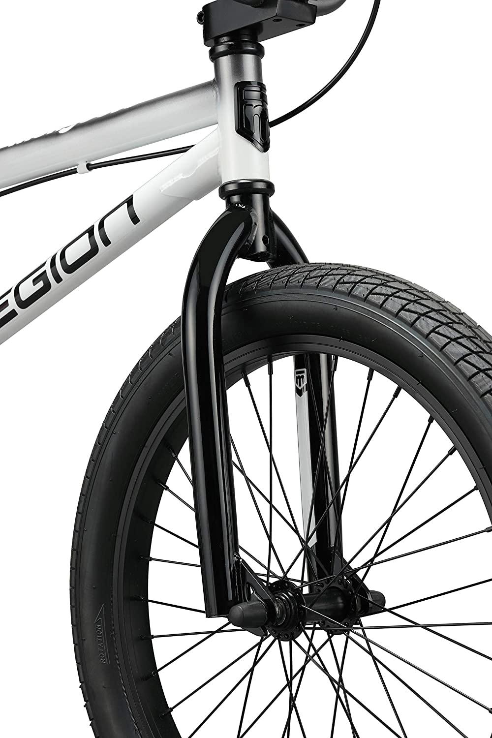 Mongoose Legion L20 Freestyle Youth BMX Bike Line for Beginner-Level to Advanced Riders, Steel Frame, 20-Inch Wheels, White