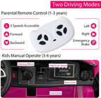 Uenjoy 2 Seater 12V Electric Kids Ride On Car Mercedes Benz AMG GTR Motorized Vehicles with Remote Control, Battery Powered, LED Lights, Wheels Suspension, Music, Horn, Pink