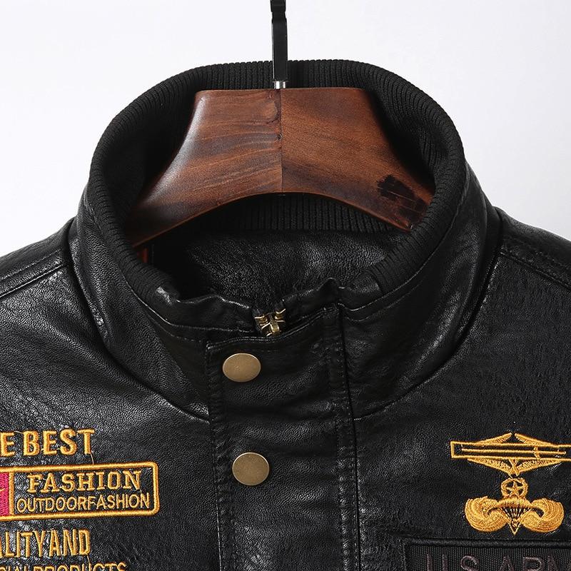 Men's Clothing - Men's Military Tactical Leather Jacket