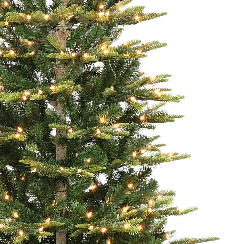 6.5 ft. Pre-Lit Slim Aspen Fir Artificial Christmas Tree with 350 UL-Listed Clear Lights