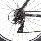 27.5" Royce Union RMT Mens 21-Speed All-Terrain Mountain Bike, 22" Aluminum Frame, Twist Shift, Matte Black