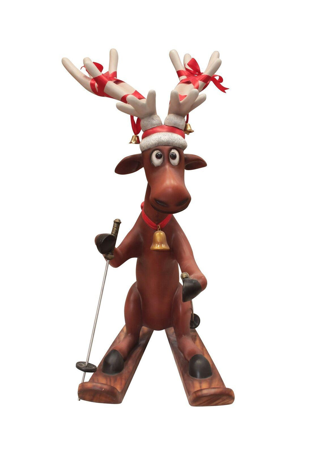 Funny Reindeer Skiing Christmas Decor 5FT- Funny Reindeer Skiing
