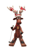 Funny Reindeer Skiing Christmas Decor 5FT- Funny Reindeer Skiing