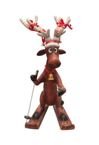 Funny Reindeer Skiing Christmas Decor 5FT- Funny Reindeer Skiing