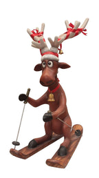 Funny Reindeer Skiing Christmas Decor 5FT- Funny Reindeer Skiing