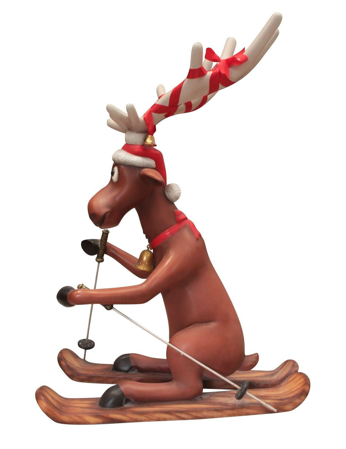 Funny Reindeer Skiing Christmas Decor 5FT- Funny Reindeer Skiing