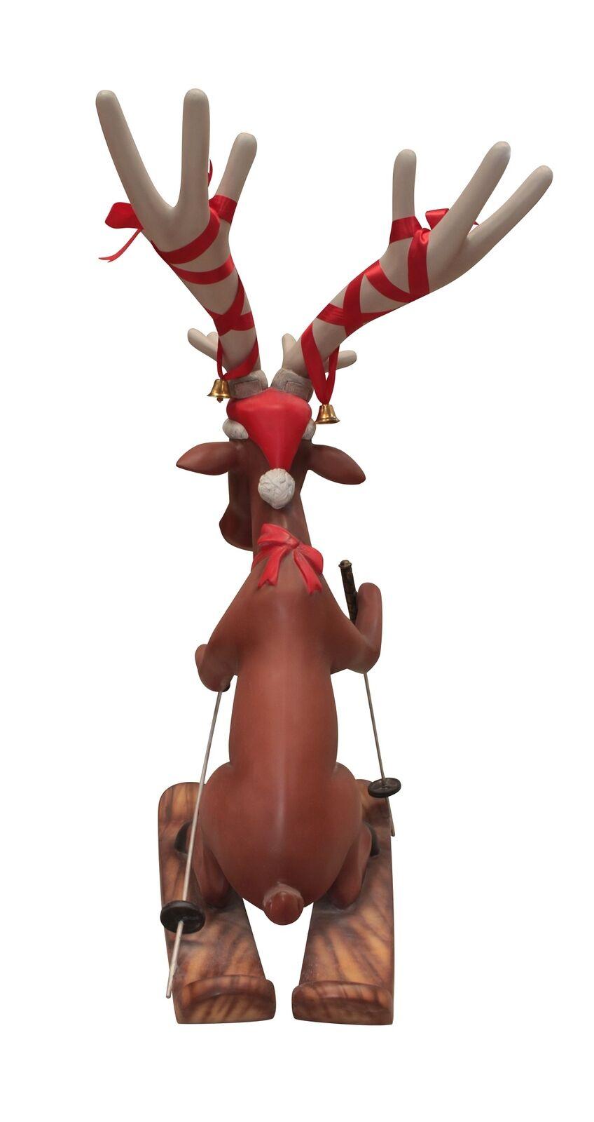 Funny Reindeer Skiing Christmas Decor 5FT- Funny Reindeer Skiing