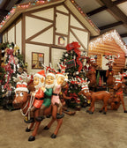 Funny Reindeer Skiing Christmas Decor 5FT- Funny Reindeer Skiing