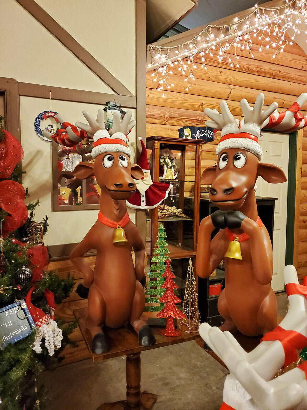 Funny Reindeer Skiing Christmas Decor 5FT- Funny Reindeer Skiing