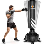 Freestanding Punching Bag 70" - 190lbs Heavy Boxing Bag with 12 Suction Cups Base for Adult Youth Kids - Men Stand Kickboxing Bag for Home Office