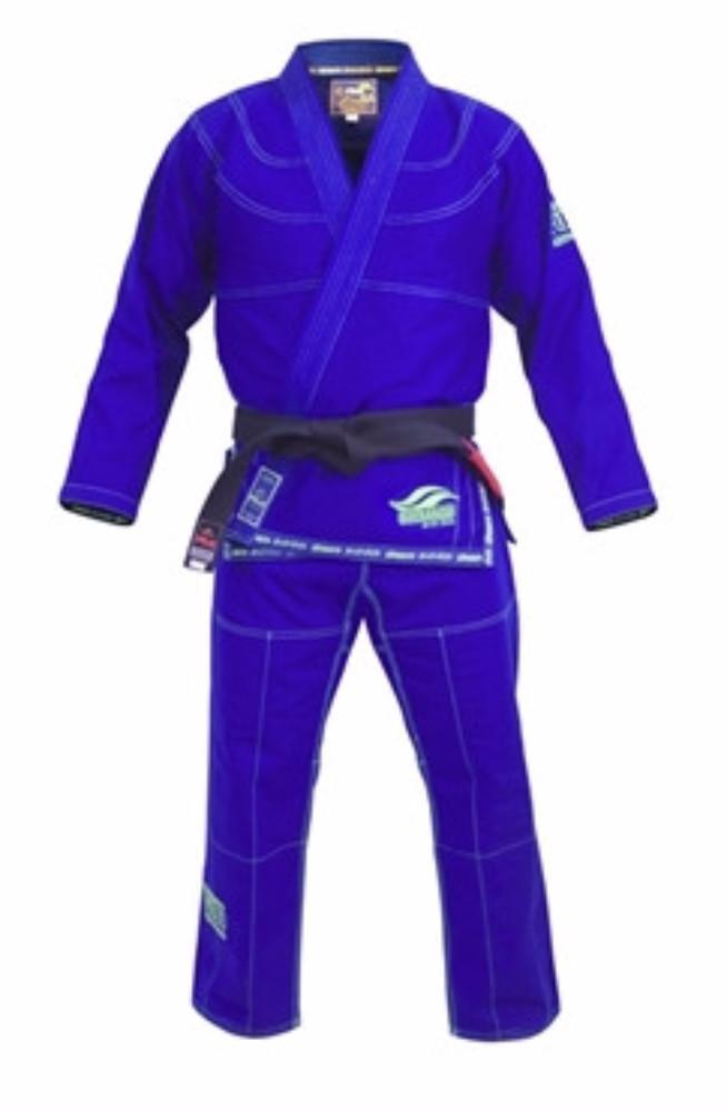 Fuji Suparaito BJJ Gi- Blue with Green Fuji-5702
