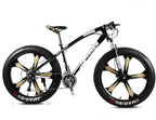 CHICAI Beach Snow Fat Bike Mountain Bike 26-inch Mountain Cross-Country Steel Ultra-Wide Tire Sports Bike Adult 21-30speed Low-Speed Racing Student Bike High-Carbon (Size : 27-Speed)