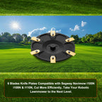 [Upgrade] 6-Blade Disc Compatible with Segway  Robotic Lawnmower i105N, i108N i110N &amp; i206 AWD, i210 AWD,with 6Pcs Blades