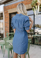 adeline imperial blue denim dress