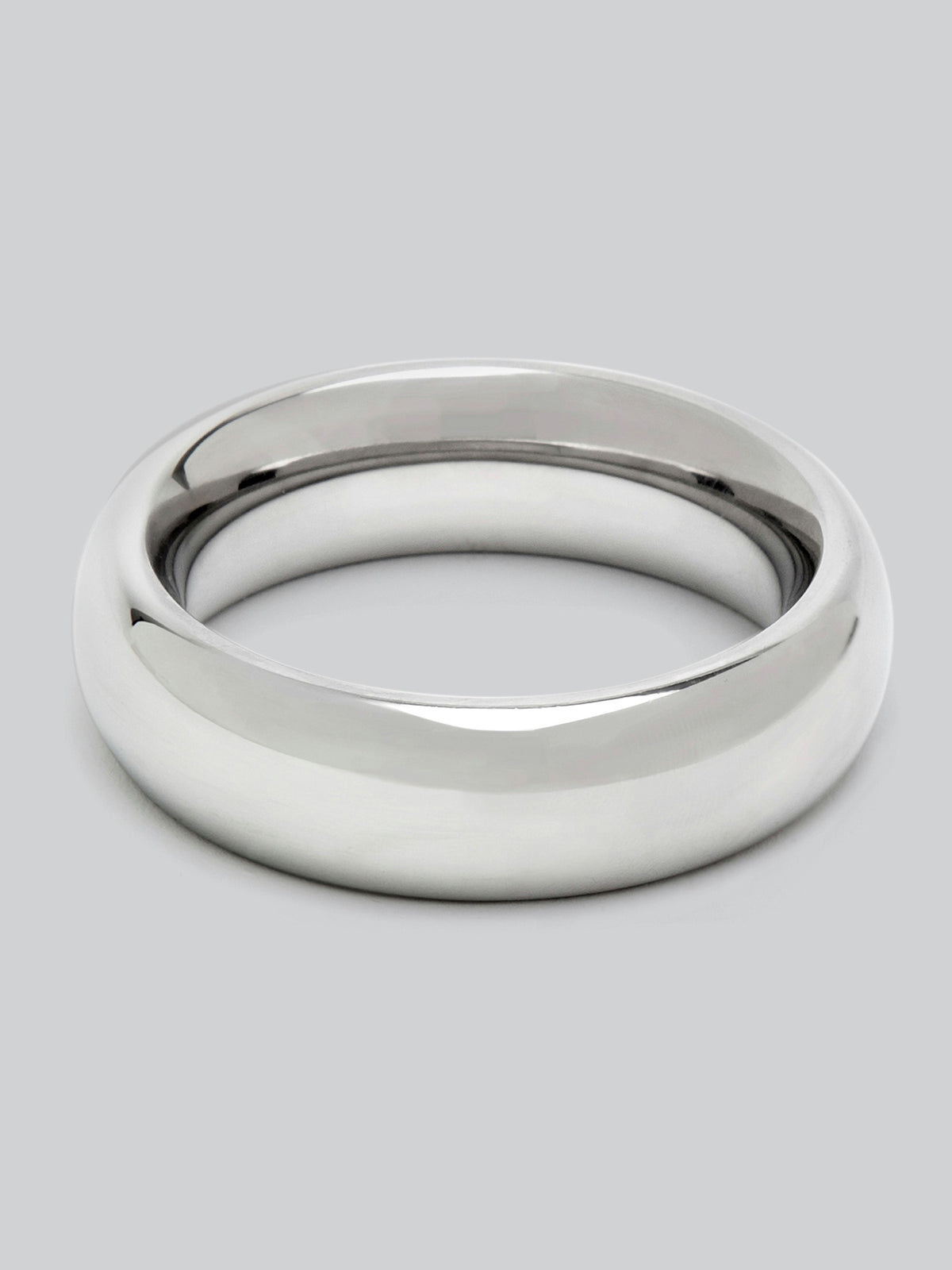 DOMINIX Deluxe 1.9 Inch Stainless Steel Donut Cock Ring, Silver