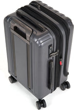 Titanium Hardside Expandable Luggage with Spinner Wheels, Black Cherry Red, Checked-Medium 25 Inch