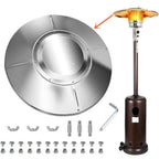 Ibaste Outdoor Patio Heater Reflector Shield Sturdy Propane Heat Reflector Shield Top for Outdoor Heaters Safe Propane Heater Focusing Reflector superb