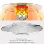 Ipretty Outdoor Patio Heater Reflector Shield Durable Aluminum Replacement Parts Accessories Safe Propane Heater Focusing Reflector method